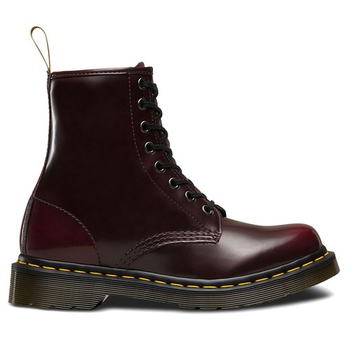 dr martens 1460 vegan 8 eyelet cherry red womens boots size uk 3