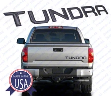 Black 3D Raised Tailgate Insert Letters for 2014-2020 Toyota Tundra