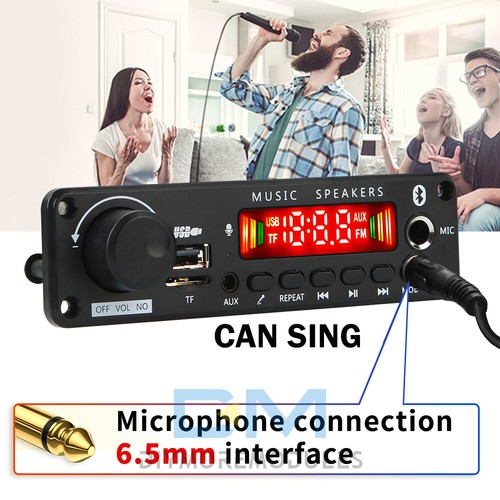 50W Amplifier Bluetooth MP3 Player Decoder Board DC6-18V FM Radio TF Car kit - Picture 5 of 13