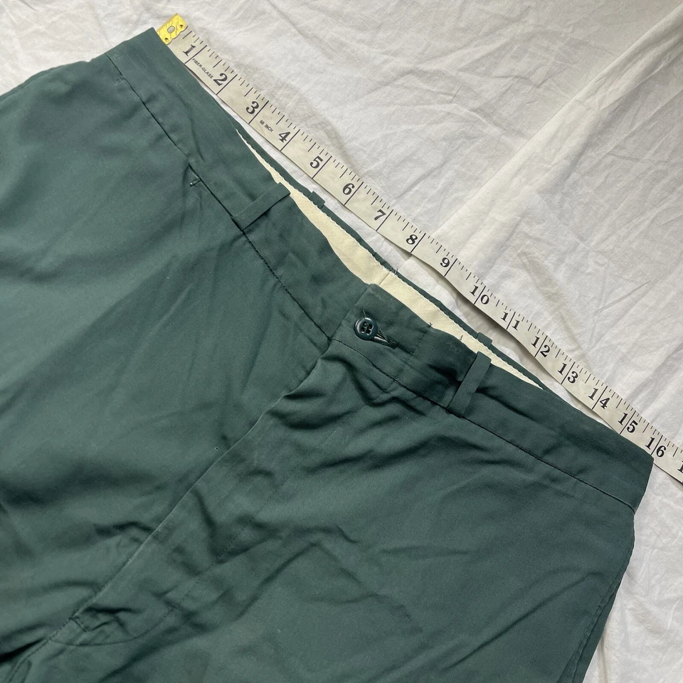 Vtg 60s Big Mac Work Pants Size 34 Wide Leg Trouser Distressed Workwear Slacks - Image 4 of 4