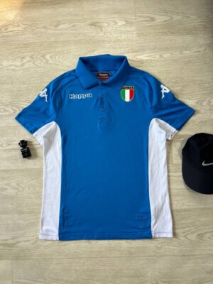 Kappa Gara Polo Shirt Womens Blue Slim Team Italy Golf Kombat Performance Size S