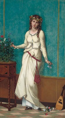 James Bertrand ''Ophelia'' Brown Artwork PAPER or CANVAS Fine Art Print Quality