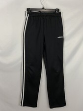 Adidas Boys Size L Black Pull-On Drawstring Straight Leg Jogging Pants