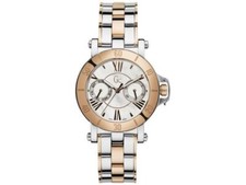 Guess Collection twoTone Silver/Rose Gold multifunction Women's Watch X74002L1S
