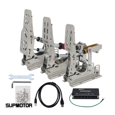 3 Pedals & 2 Hydraulic Rods Pedal Set Clutch Brake Throttle for G29 G27 T300RS