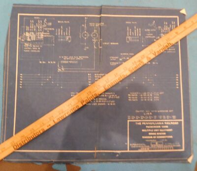 Blueprint PRR Multiple Unit Equipment Brake System Connection diagram 407430