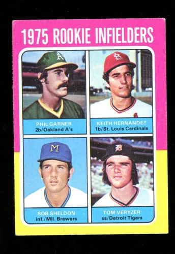 1975 Topps #623 Rookie IF Garner/Hernandez/Sheldon/Veryzer VG-EX JX5667