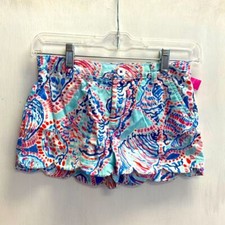 Girls Lilly Pulitzer scallop shorts J-4