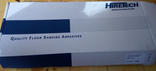 HT8 120 Grano 10 x Hojas de papel de lija de piso Hiretech + Puntas Mcr - Imagen 2 de 2