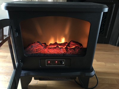 Duraflame DFI-550-22 Infrared Quartz Electric Fireplace Stove Heater - Black