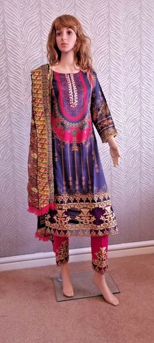 Khaadi Original Slub Lawn 3PC Readymade 