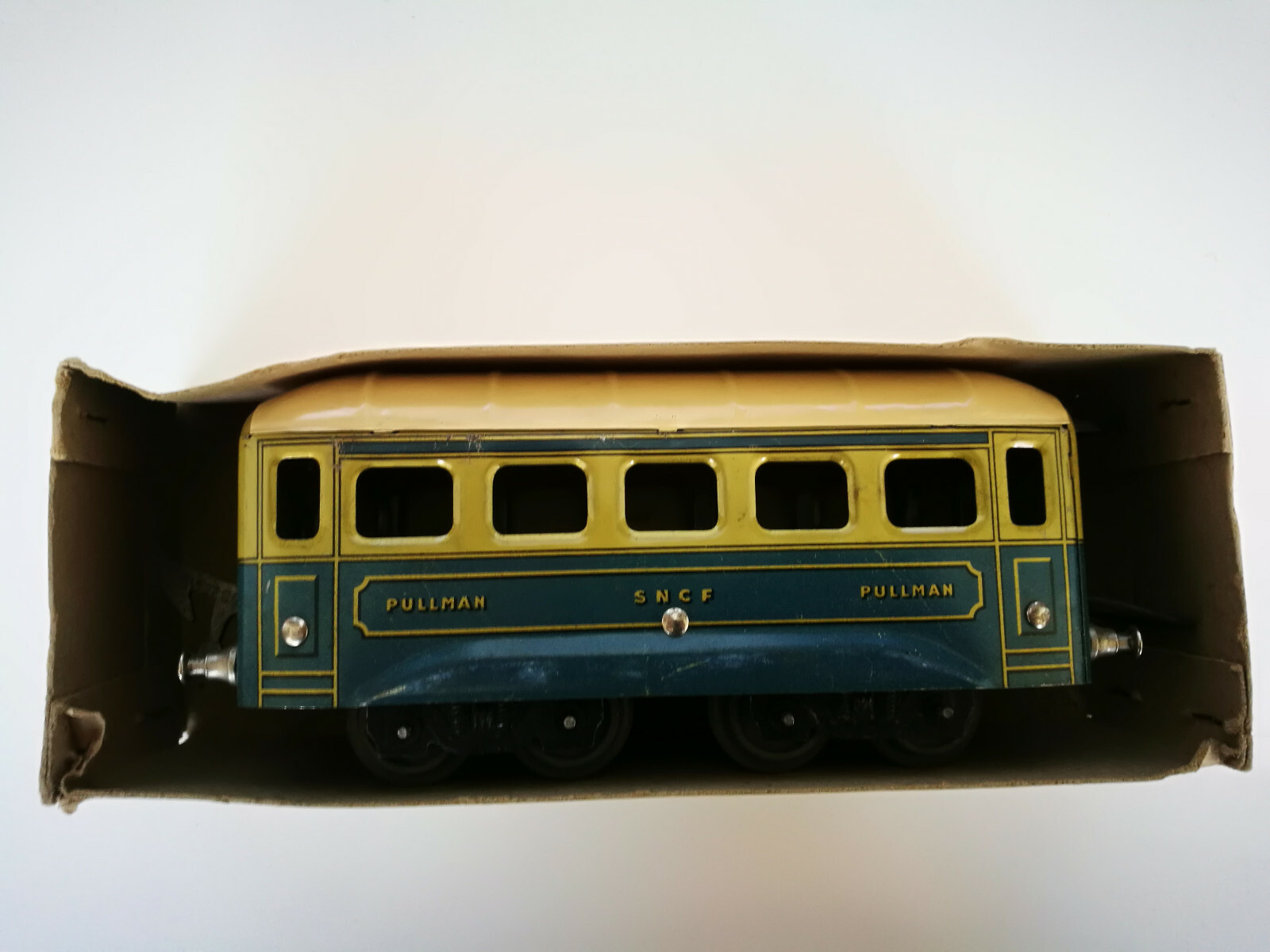 3 Wagons Voyageurs Pullman JEP, Modélisme Ferroviaire, Acier Peint, état Divers