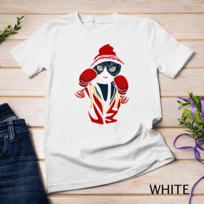 Cat Boxing Shirt Creative Animal Lovers Cool Boxer Gift Unisex T-shirt