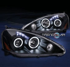 For 2005-2006 Acura Rsx Ccfl Halo Led Black Projector Headlights Headlamps Lamps For 2005-2006 Acura Rsx Ccfl Halo Led Black Projector Headlights Headlamps Lamps