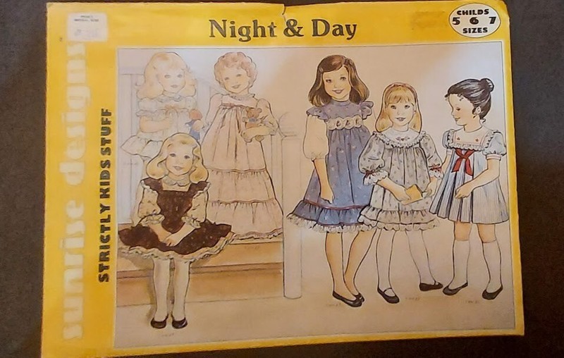 Vtg Night & Day Child Pattern by Sunrise Designs 1983 Size 5-7 New Old Stock