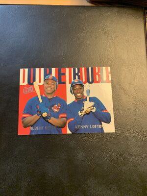B41a #5 Albert Belle Kenny Lofton 1997 Fleer Ultra double trouble￼