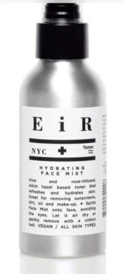 EiR NYC Toner Hydrating Face Mist 2 fl oz Aloe & Rose Infused Nourish Refresh