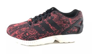 adidas zx flux red and black