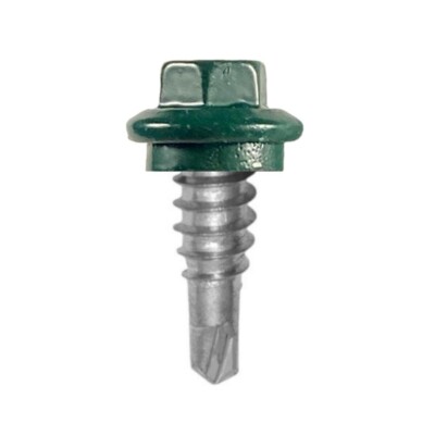 Metal Roofing Stitch Lap Screws #14 x 7/8'' Painted Hex Head EPDM Washer