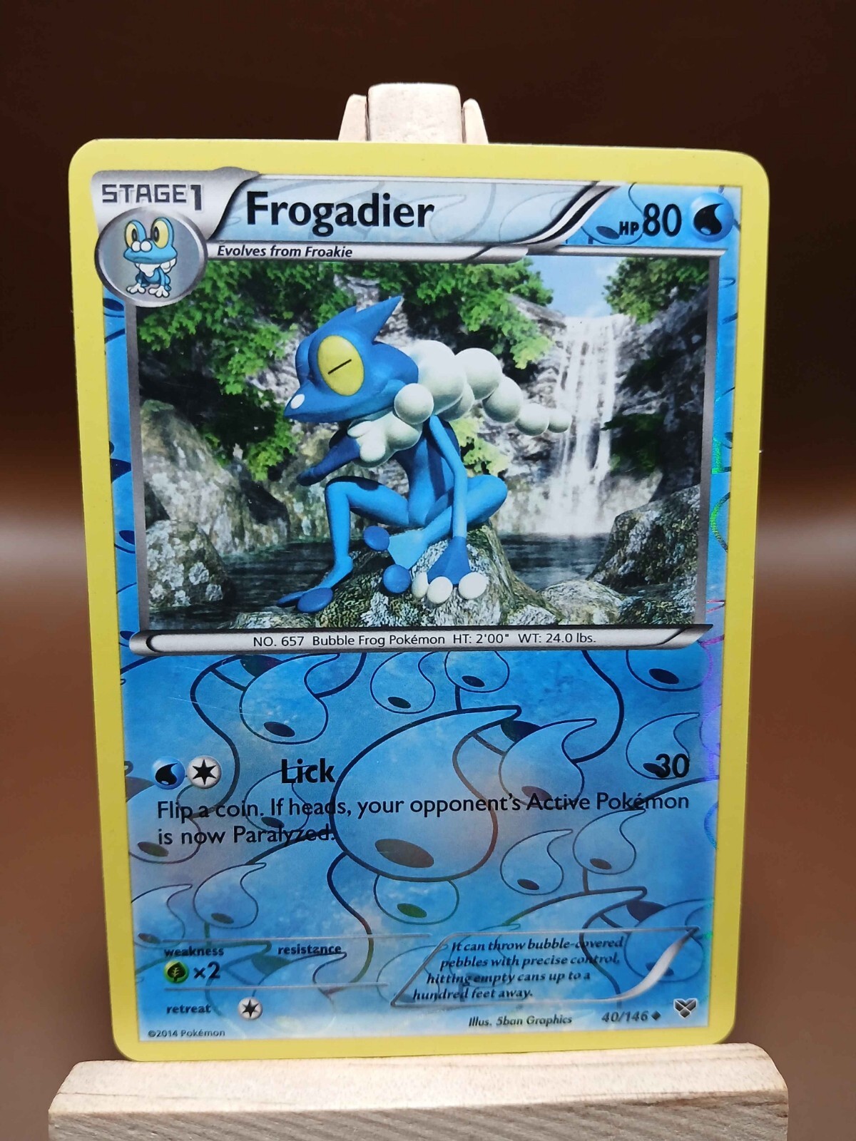 MP Pokémon Frogadier Reverse Holo 40/146 XY Base Set