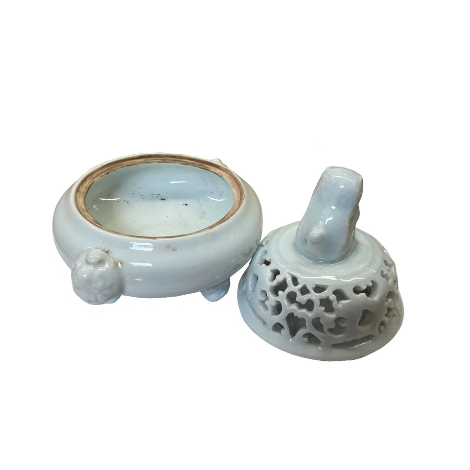 Китайский Ru посуда света Селадон фарфора Ding благовония горелка дисплей ws2304 - Изображение 4 из 4
