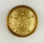 1870s-90s Patriotic Order Sons of America Washington Uniform Button 2 E13DT