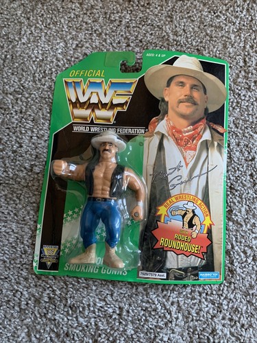 WWF WWE Hasbro Bart Gunn green card MOC Series 11...