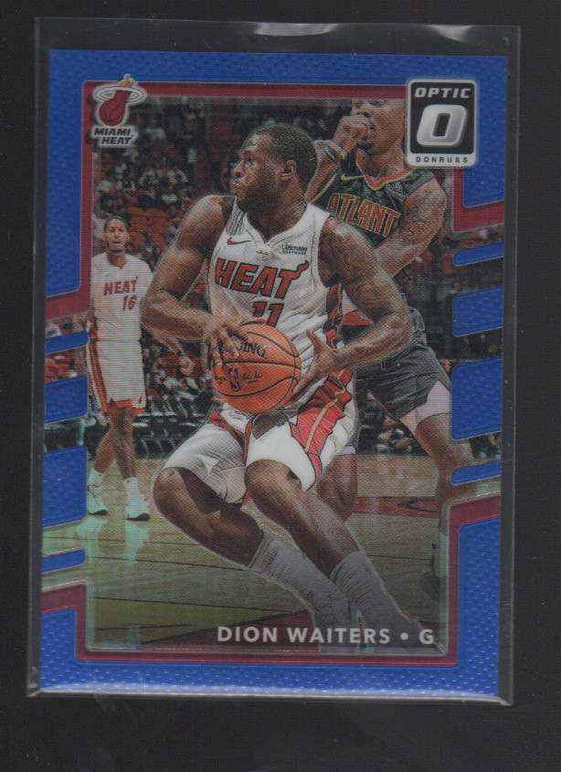 DION WAITERS 2017-18 DONRUSS OPTIC BLUE HOLO PRIZMS CARD #79   /49