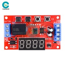 DC5V/12V/24V Time Delay Relay Module Timing Optocoupler Isolated Pulse Cycle