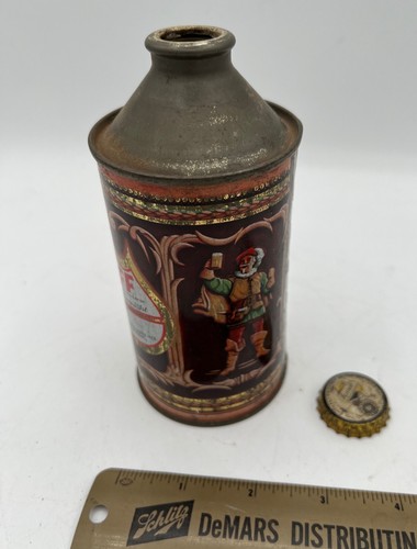 Vintage Falstaff Cone Top Beer Can With Cap Omaha, Nebraska NE - Picture 4 of 8