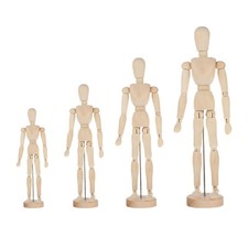 Wooden Manikin Flexible Limbs Human Mannequin Figure Artist Sketch Drawing Model