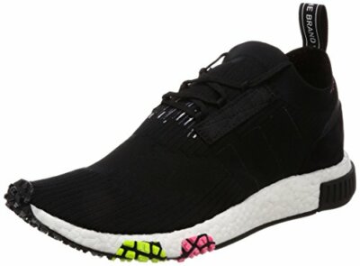 Adidas Men's NMD_Racer Primeknit Black/White/Pink Sz 9.5 CQ2441 Running  Shoe | eBay