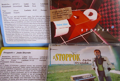 Stoppok- Feine Idee (2-Tr.-Promo)/ Jede Stunde- 2 MCDs mit Produktinfos WIE NEU