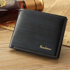 Men's Bifold Leather Credit ID Card Holder Wallet Billfold Purse Clutch Billfold