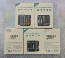 20x KAMNNOR Li-Ion USB Rechargeable AA Batteries 2600mWh 4in1 Type-C  3.15 per battery