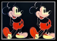 ANDY WARHOL- “Double Mickey- Myths Trial Screenprint- Diamond Dust- Real Beauty!