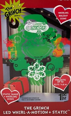 Gemmy Dr. Seuss The Grinch LED Whirl A Motion and Static 65 Year Anniversary