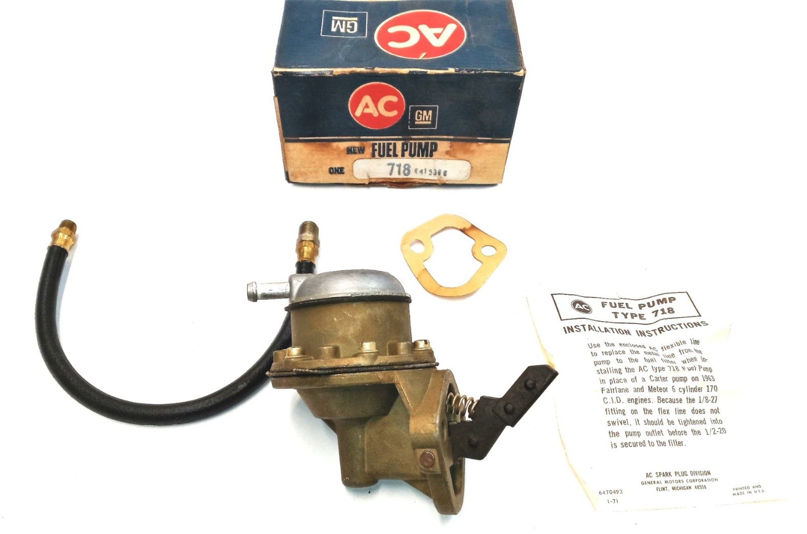 AC Fuel Pump Type 718 Vintage NOS | eBay