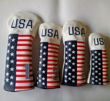 USA Golf Club Driver Fairway Wood Hybrid Head Cover 1 3 5 UT Cover