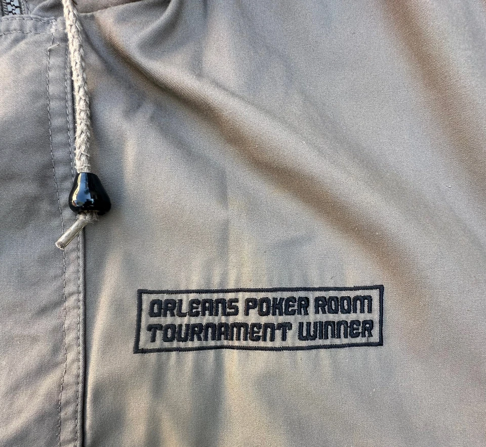 Chaqueta de Colección Orleans Poker Room Ganador del Torneo Para Hombre Talla XL. Foto 3 de 4