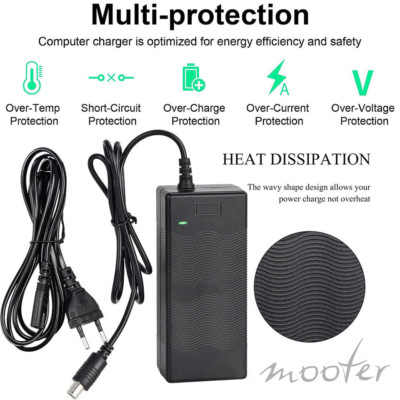 42V Elektroroller Ladegerät fürXiaomi Mi M365/Pro Ninebot123 Ladekabel Adapter D