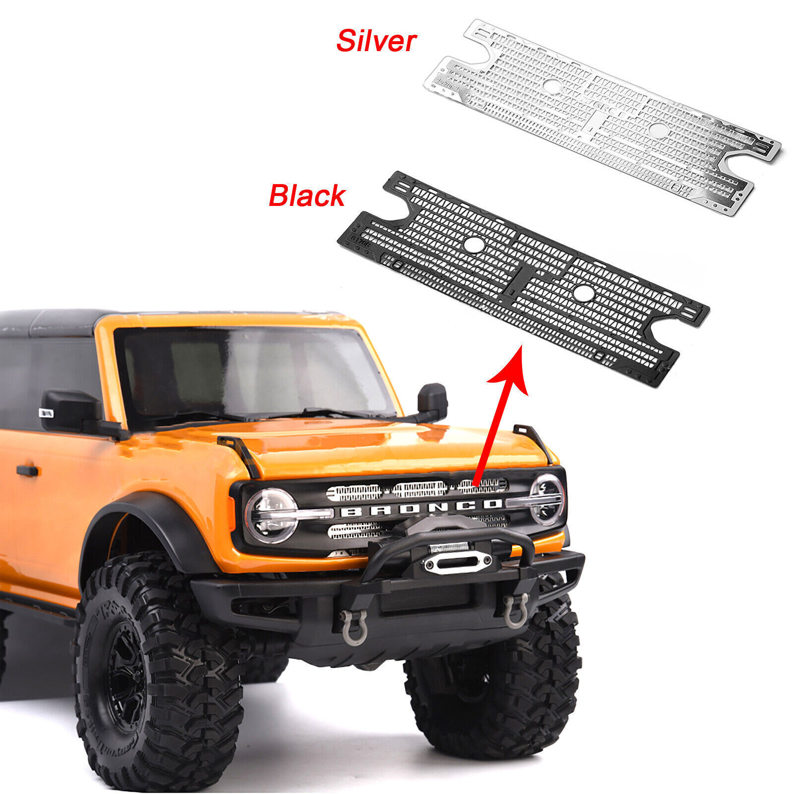 For TRX-4 BRONCO 2021 RC Crawler Car Parts Grille Water Tank Sheet Accessories