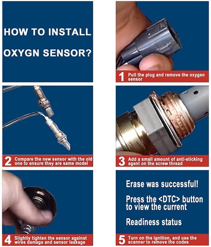 Juego (2) Sensor de oxígeno O2 para Ford izquierda o derecha aguas abajo o aguas arriba 11171843 - Imagen 6 de 13