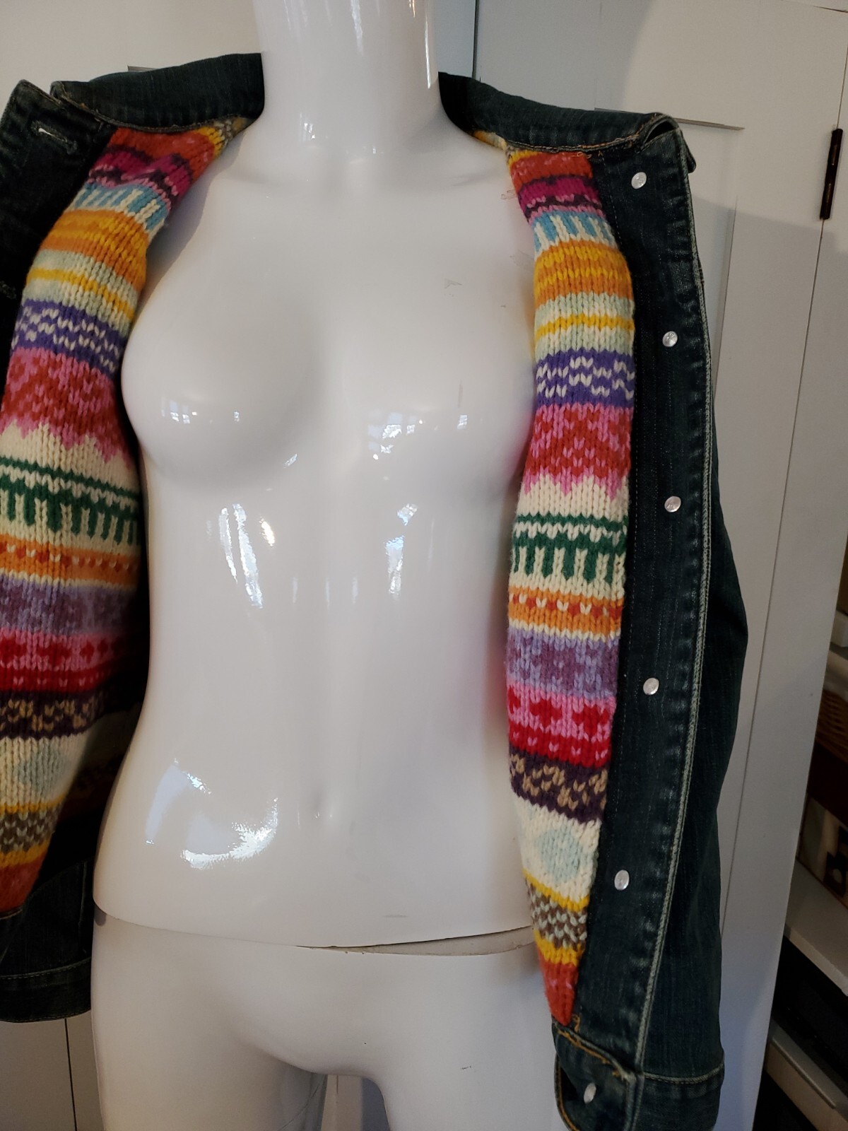 Gap Jean Sweater Jacket Small Euc - image 3