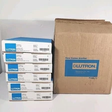 Lot Of 6 🔥 Lutron LWT-U-P-WH Palladiom Screwless Wallplate 1 Gang White New
