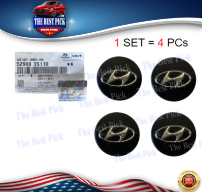  GENUINE Wheel Hub Cap 4 Pcs for Hyundai Azera Santa Fe Sonata Tucson 529603S110