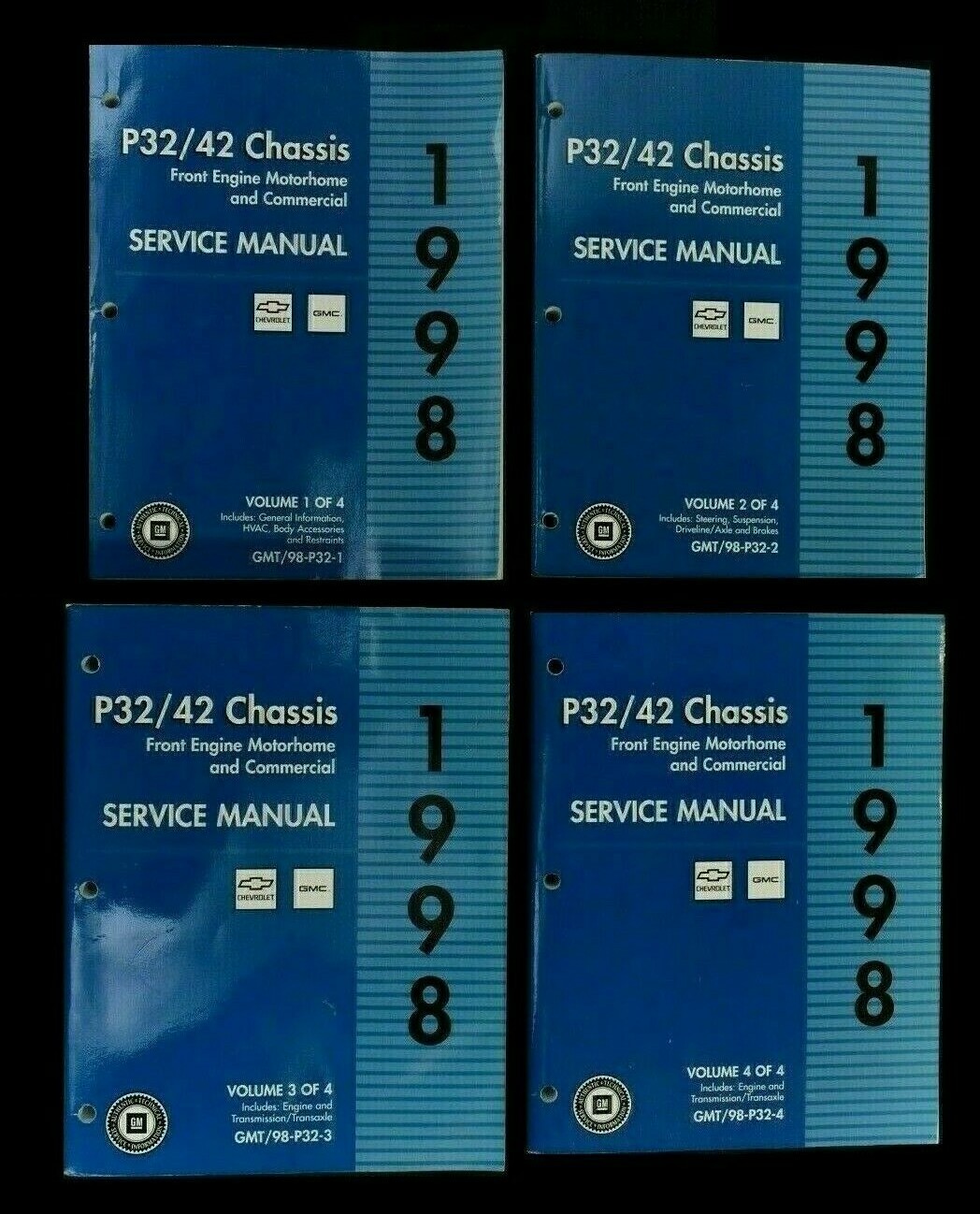 1998 Chevrolet GMC P32/P42 Chassis Front Engine Motorhome Service