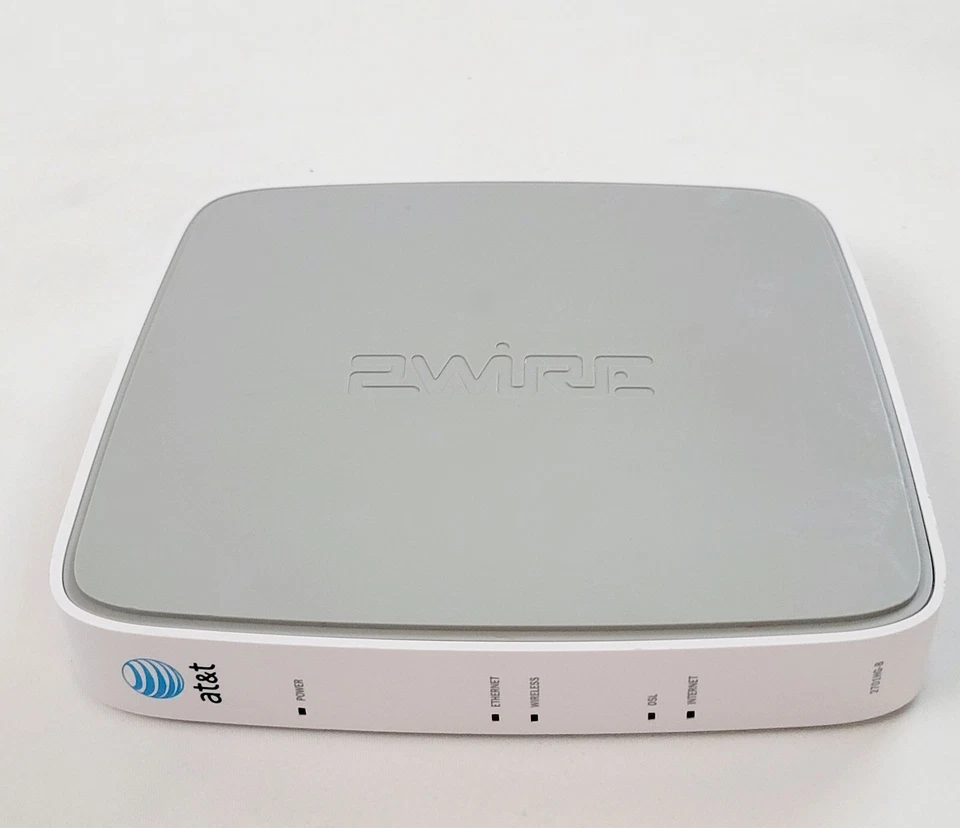 AT&T 2Wire RG2701HG-00 Internet DSL Wireless Gateway Modem Power & Ethernet Cord - Image 3 of 4