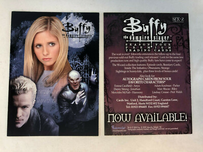 CHEAP PROMO CARD: BUFFY THE VAMPIRE SLAYER SEASON 4 Inkworks 2000 #SFX-2