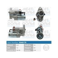 1x Motorino di Avviamento MEAT & DORIA 5040170 adatto per HYUNDAI KIA